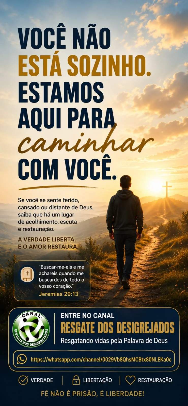 ✨VOCE NÃO ESTA SO✨ Você não está sozinho.